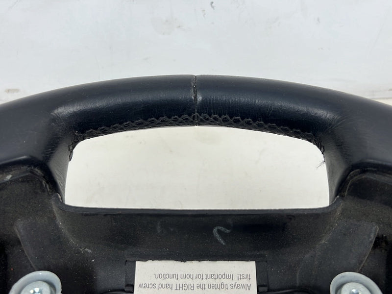 1993-1997 Volvo 850 Black Leather 4 Spoke Steering Wheel w/ Horn Button OEM