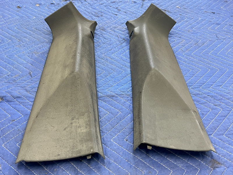 1992-1995 Volvo 940 740 Rear Right & Left D Pillar Trim Pair Gray OEM #3190EM