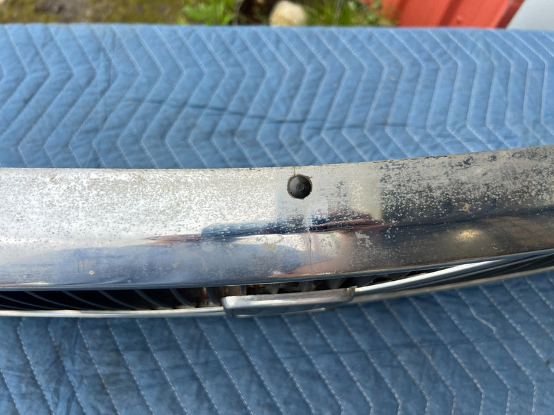 1986-1993 Volvo 240 244 245 Front Grille Trim Hood 1312657 Chrome OEM #4077EM
