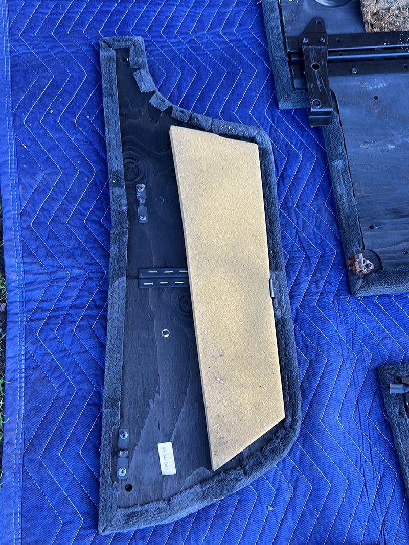 1993-1997 Volvo 850 Rear Left & Right Carpet Panel Set Gray OEM