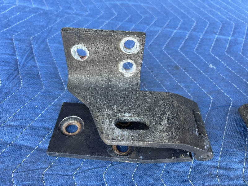 1998-2003 Jaguar XJR XJ8 X308 Front Hood Hinges L & R Black Bonnet OEM #4649E