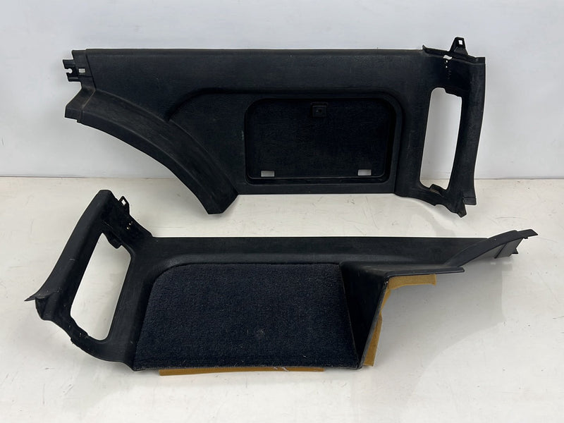 1990-1992 Volvo 740 745 940 Wagon Rear Hatch Trim Panel Black Pair OEM #5872EM