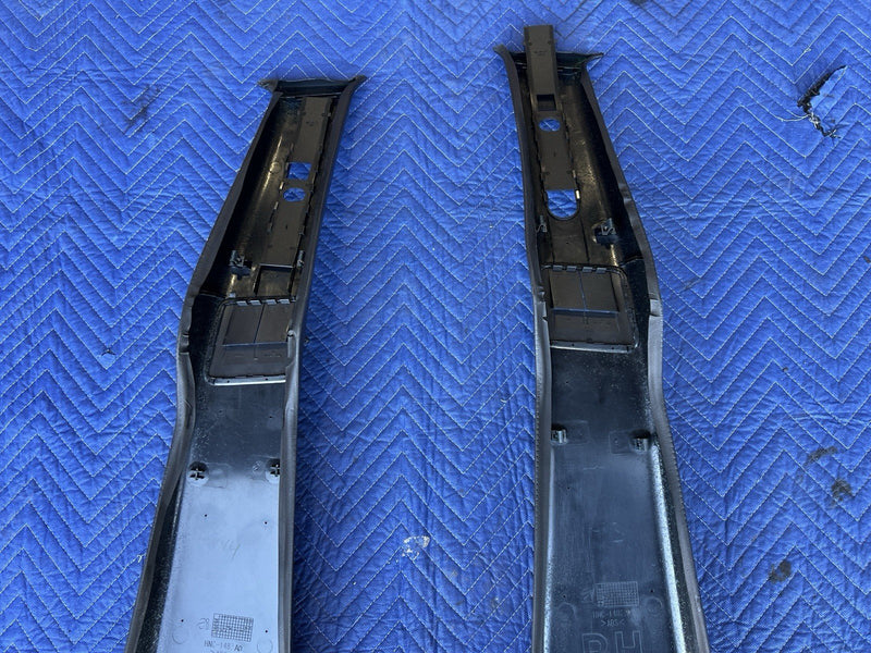 1998-2003 Jaguar XJR XJ8 X308 Left & Right Black B Pillar Trim Pair OEM #4630E