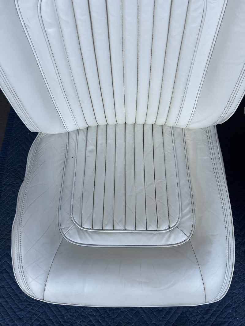 1980-1985 Cadillac Seville Front Left & Right Bucket Seat White OEM #3346M