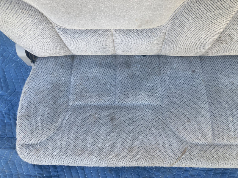 1996-1999 Chevrolet Silverado GMT800 Rear Bench Seat Gray Cloth OEM #4716M