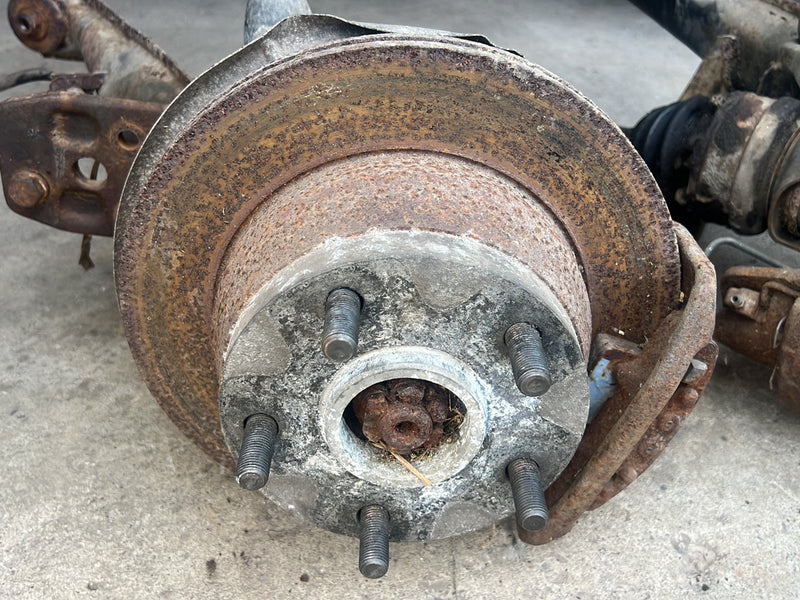 1983-1985 Porsche 944 Rear Trailing Arm Wheel Hub Knuckle Assembly OEM #2466EM