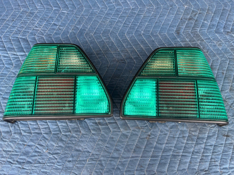 1985-1992 VW Golf Tail Light Pair Green Lens OEM 19194528, 191945257