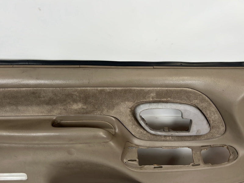 1995-1998 Chevrolet GMC C/K Left & Right Door Card Trim Panel Pair Tan OEM
