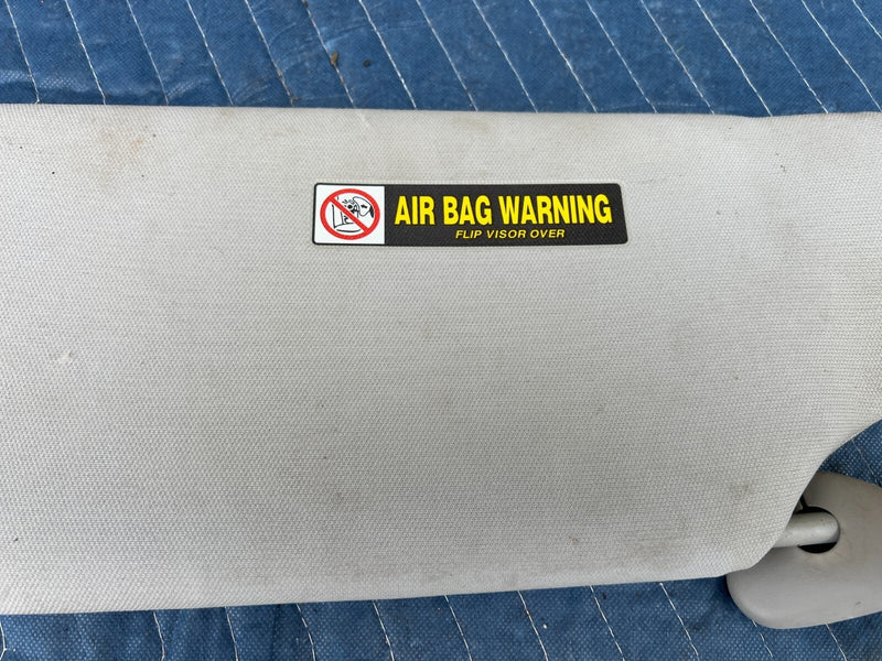 2003-2007 Honda Accord Pair L R Sun Visors Set Gray Cloth #1480CN