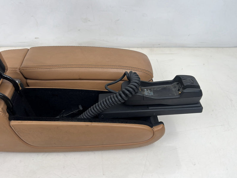 2001-2003 Audi S8 D2 A8 Center Console Armrest Caramel Leather Phone OEM #6092EM