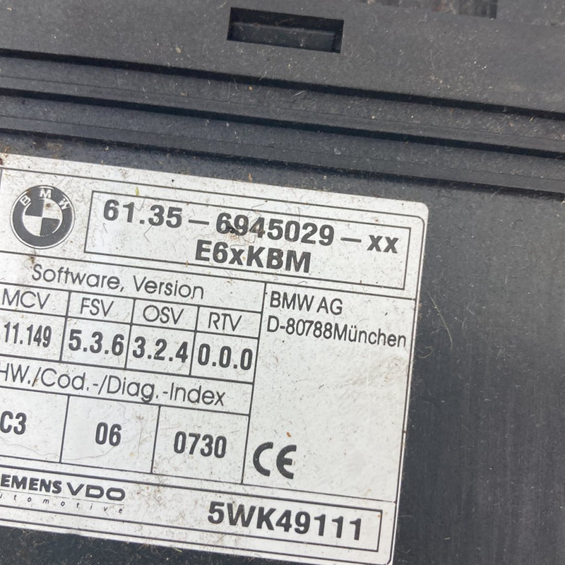 2003-2007 BMW 545i E60 BCM BCU Body Control Module 6945029 OEM #4975M