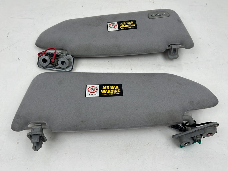 2004-2007 Volvo S60R V70R Front Right & Left Sun Visor Pair Gray Cloth 9454101 OEM #5759EM