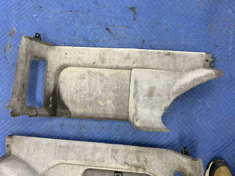 1992-1995 Volvo 940 740 Wagon Only Rear Carpet Side Panel Set Gray OEM #3198EM