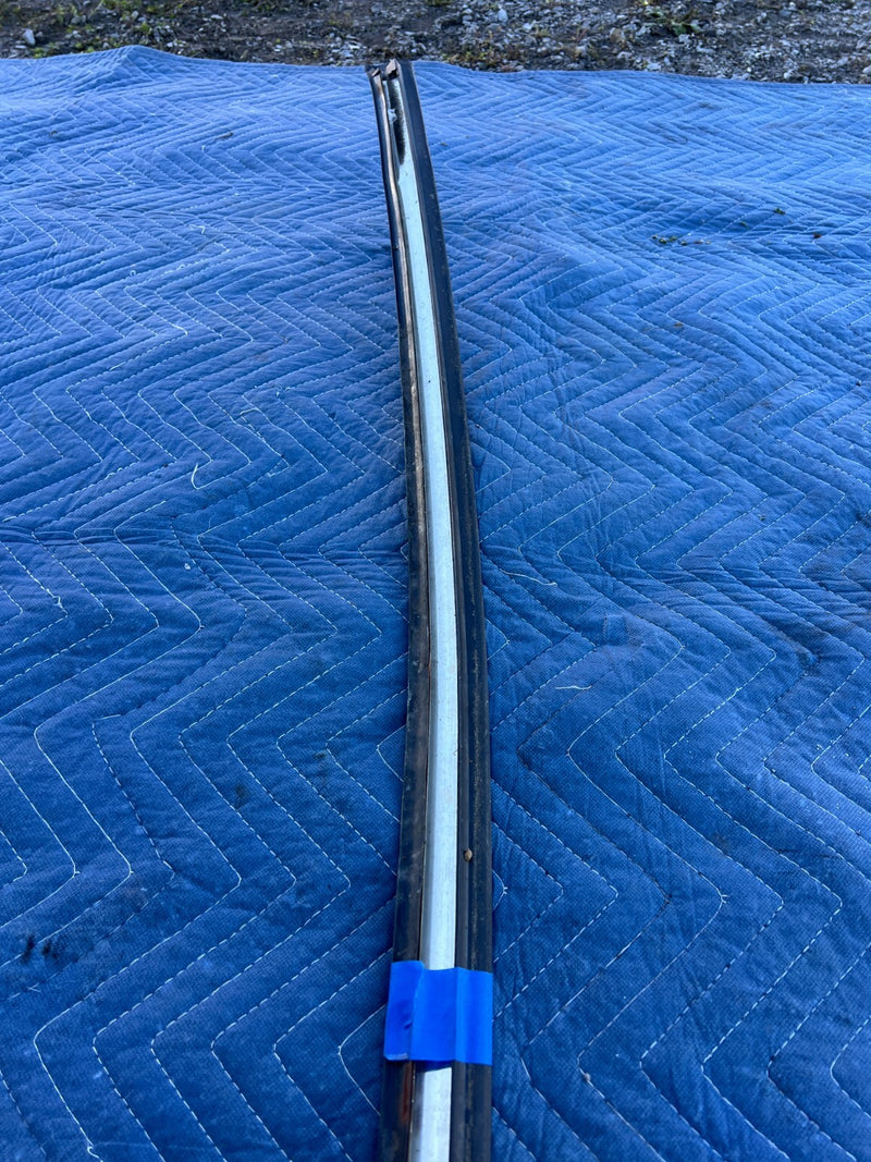 1986-1993 Volvo 240 244 *Sedan Only* Rear Bumper Trim Black & Chrome OEM #4275EM