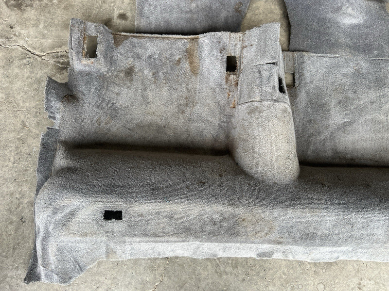 1989-1995 Volvo 740 940 Sedan Gray Molded Carpet Set Floor Cover OEM #5018E