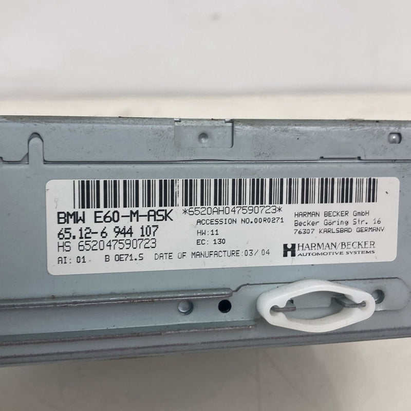 2003-2007 BMW 545i E60- CD Player Disk 6944107 #4925M