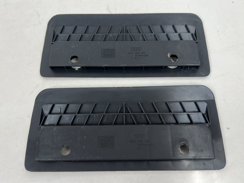 2001-2003 Audi S8 D2 A8 Front Footwell Floor Cabin Air Vent Cover Black Pair OEM #6103EM