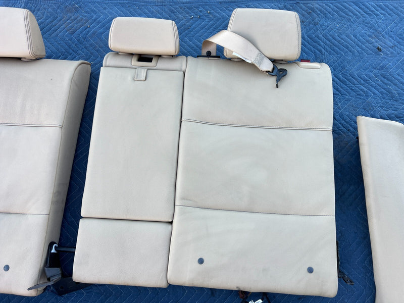 2011-2017 BMW X3 F25 Complete Beige Leather Rear Bench Seat Assembly OEM #2170EM