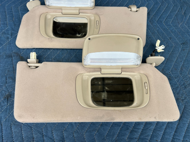 2002-2006 Toyota Camry Right Left RH LH Side Sun Visor Tan Beige OEM #72DU