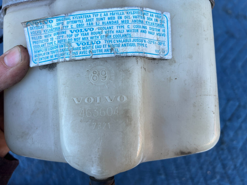 1986-1993 Volvo 240 244 245 Coolant Overflow Reservoir Tank 463604 OEM #4512EM