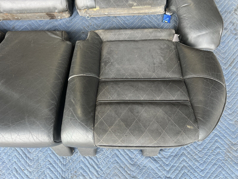 1998-2000 Volvo V70R V70 Rear Seat Assembly Charcoal Leather Wagon OEM #4076E