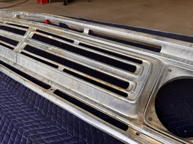 1972-1973 Dodge Truck Tin Front Grille D100 D200 Pickup Aluminum Trim OEM #4764E