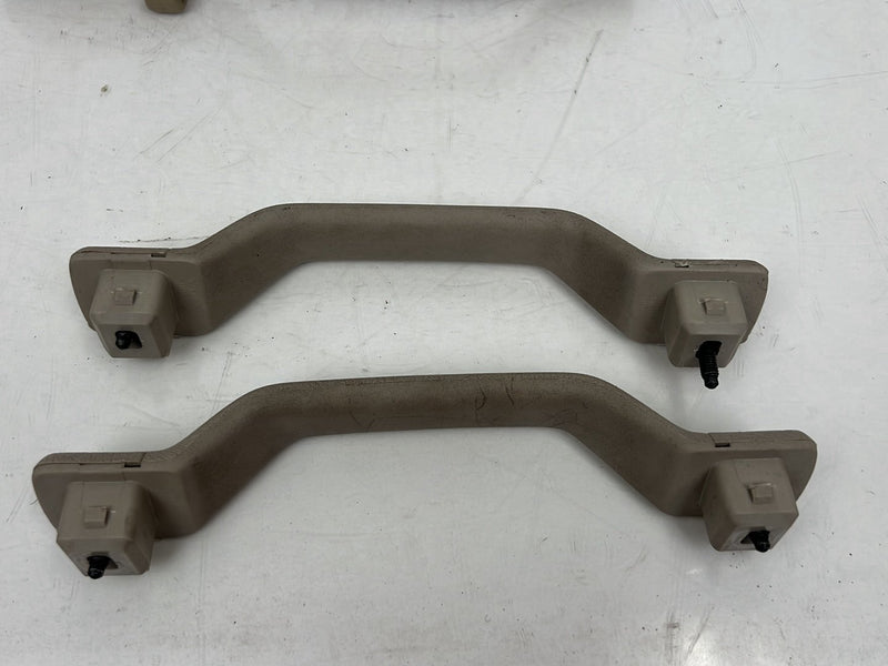 1993-1997 Volvo 850 Overhead Grab Handle Set of 4 w/ Lights Beige OEM