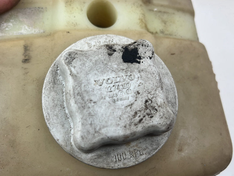 1975-1980 Volvo 244 240 Coolant Overflow Reservoir & Cap OEM #5414EM