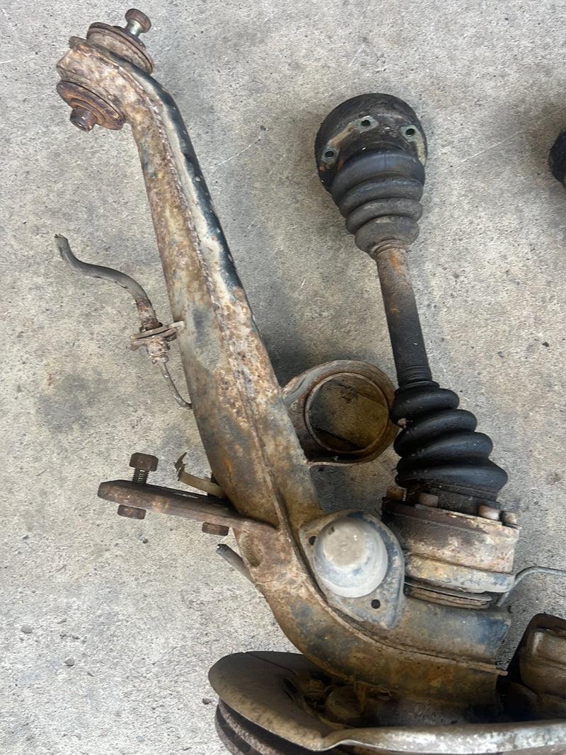 1983-1985 Porsche 944 Rear Trailing Arm Wheel Hub Knuckle Assembly OEM #2466EM