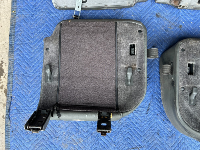 1992-1995 Volvo 940 740 Wagon Charcoal Leather Rear Seat Cushion Set OEM #3265EM