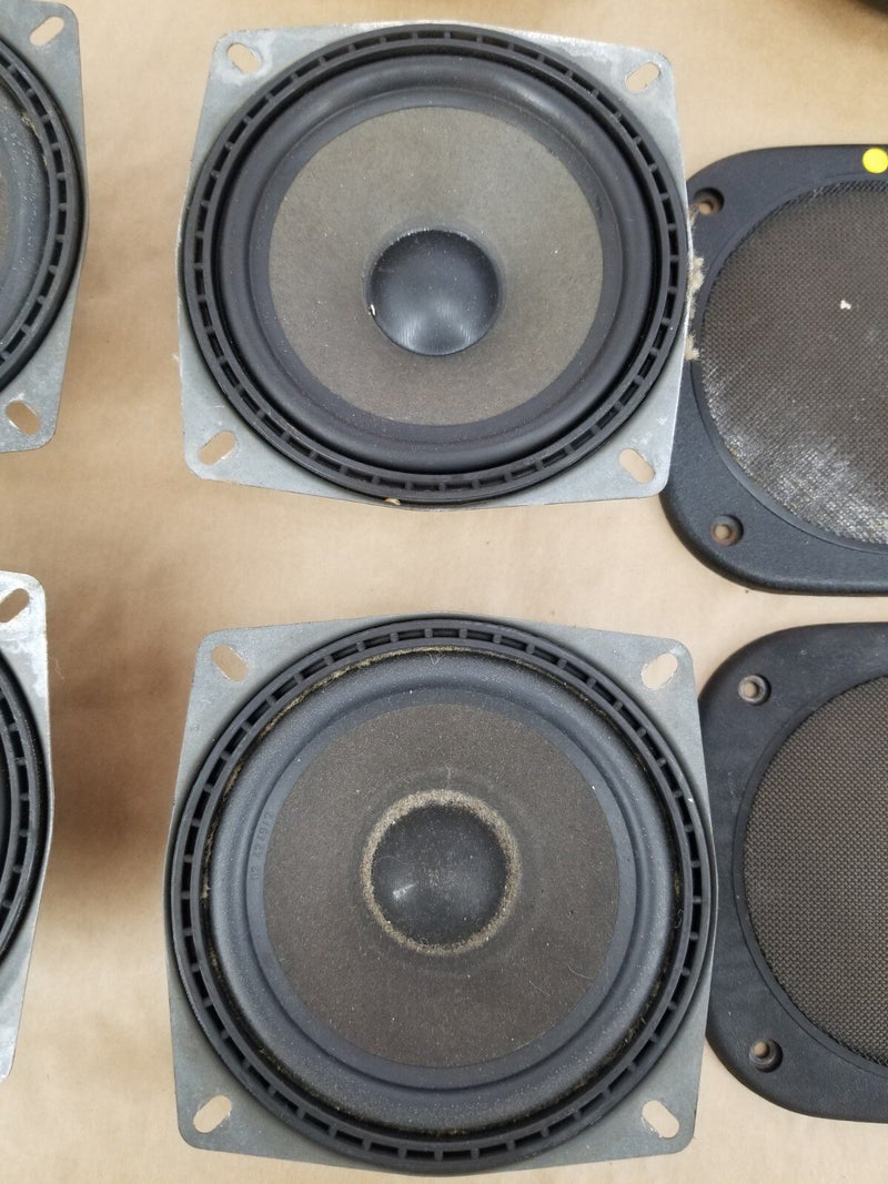 1984-93 BMW E30 318i 325i Front Rear Left Right Speaker Set w/ Covers OEM#462CN
