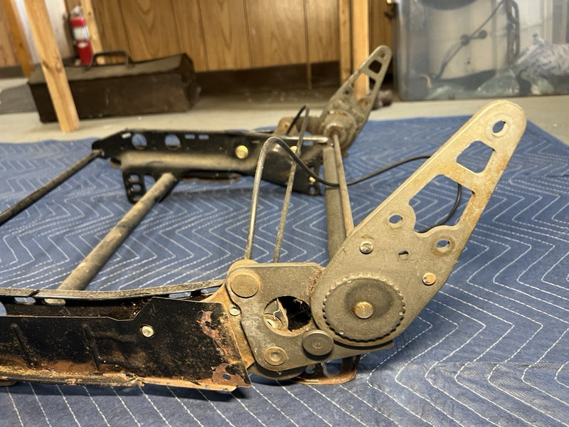 Volvo 240 242 244 245 Seat Track & Frame w/Tilt For Coupe Rear Seat Entry #3891E