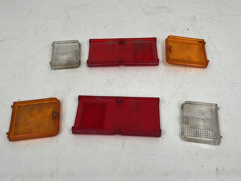 1985-1988 Suzuki Samurai Rear Right & Left Tail Light Lens Set OEM #6727EM