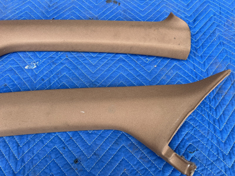 2005-2011 Audi A6 Right & Left A Pillar Trim Pair Amaretto 4F0867233F OE #3403EM