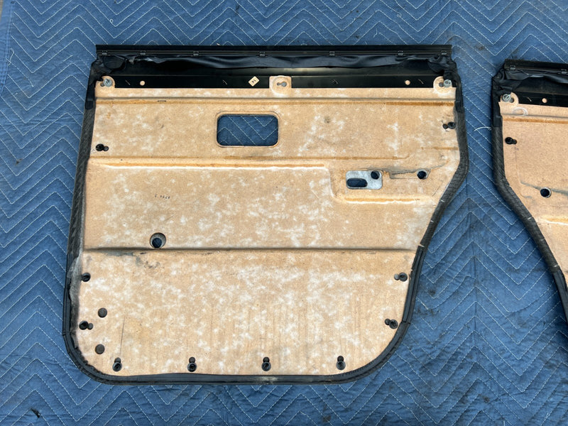1986-1993 Volvo 240 244 245 Interior Door Card Panel Set Gray Black OEM #4084EM