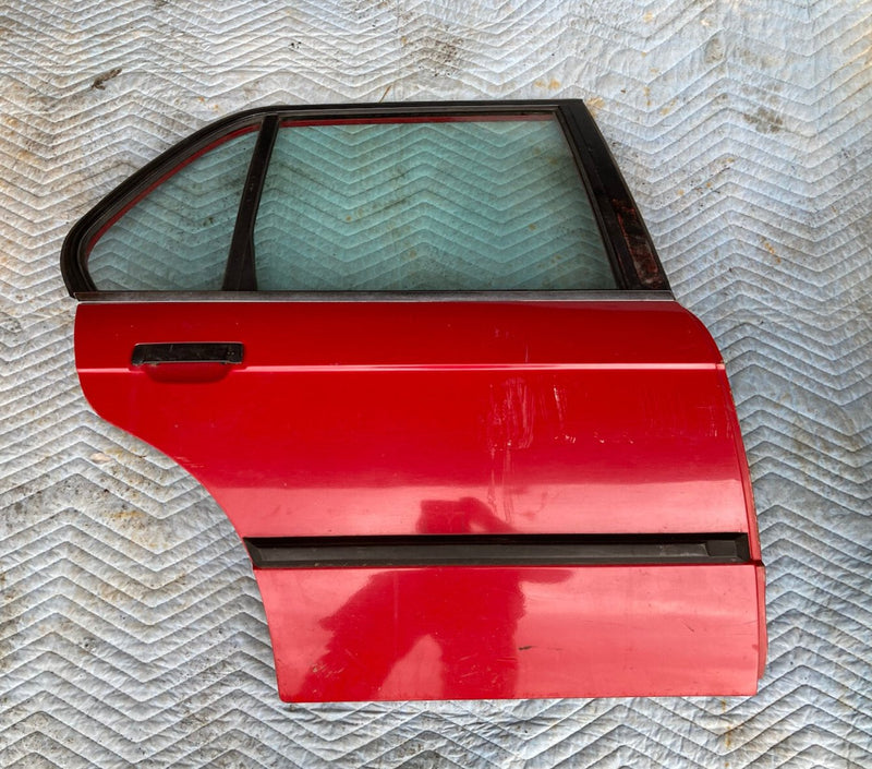 1982-1994 BMW E30 320i 318i 325i Rear Passenger Door Right RH Red OEM #2282M