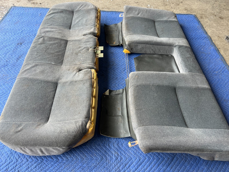 1989-1995 Volvo 740 940 Sedan Rear Cloth Bench Seat Gray 3525078 OEM #3645EM
