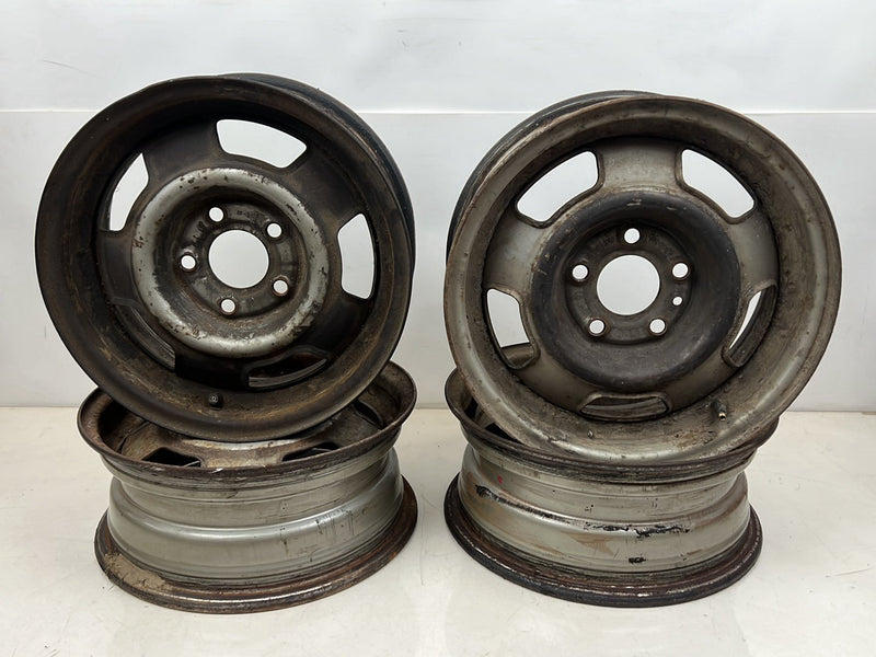 1975-1980 Volvo 244 240 14" Steel Wheel Rim Set of 4 5.5Jx14x20 OEM #5404EM