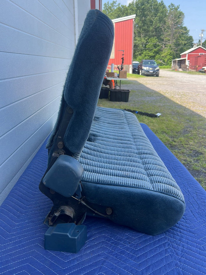 1988-1994 Chevrolet Silverado Ext Cab Rear Bench Seat Two-Tone Blue OEM #5532EM