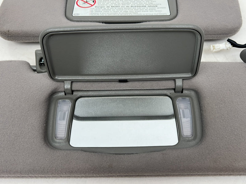 1997-2001 Lexus ES300 Gray Sun Visor Shade Pair w/ Illumination OEM #6753EM