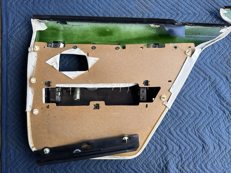 1980-1985 Cadillac Seville White Door Cards Sedan Set Front Rear OEM #3308M
