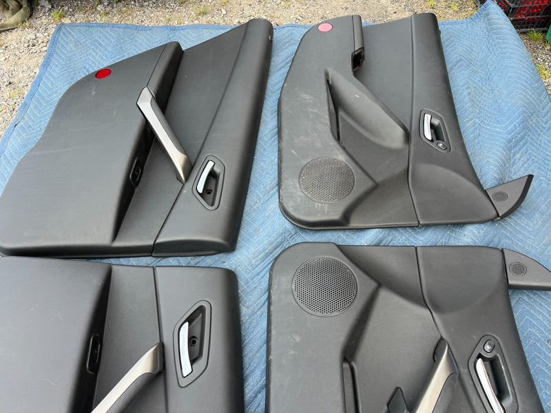 2006-2010 Pontiac G6 Door Card Set of 4 Trim Panel Sedan Black OEM #3DU