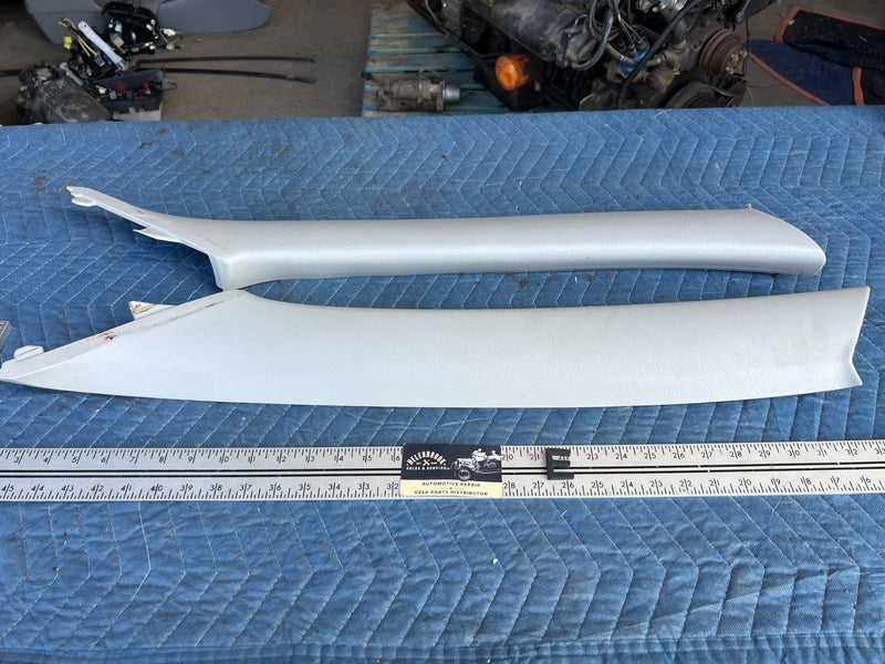 2003-2008 Toyota Corolla Right & Left A Pillar Trim Pair Gray OEM #3351EM