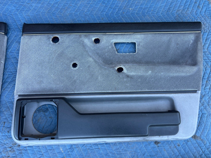 1985-1992 VW Golf Door Card Set of 4 Gray Cloth 193867212 193867211 OEM