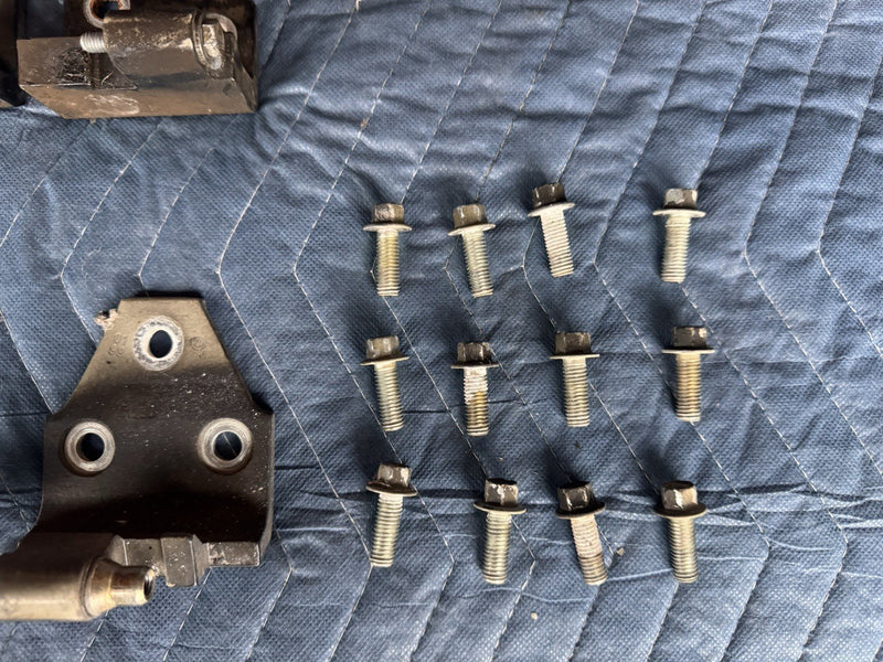 1998-2003 Jaguar XJR XJ8 X308 Front & Rear Door Hinge Set Of 4 Black OEM #4805E