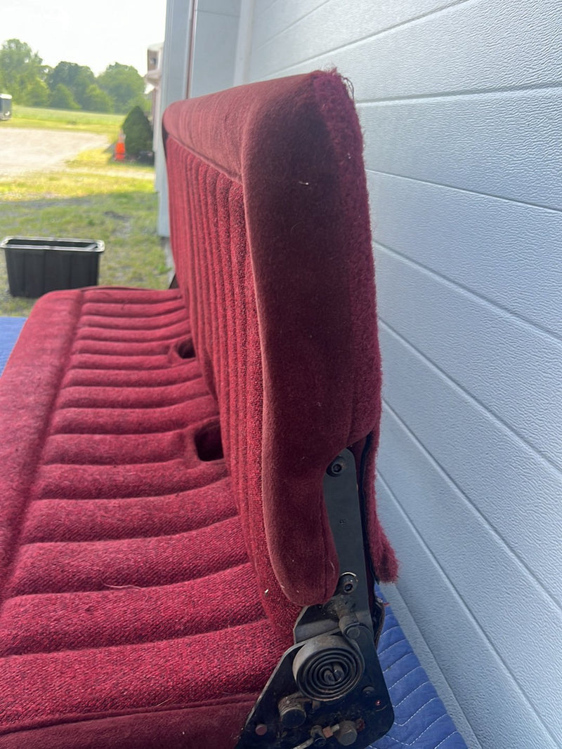1998-1994 Chevrolet Silverado GMC Ext Cab Rear Bench Seat Maroon OEM #5531EM