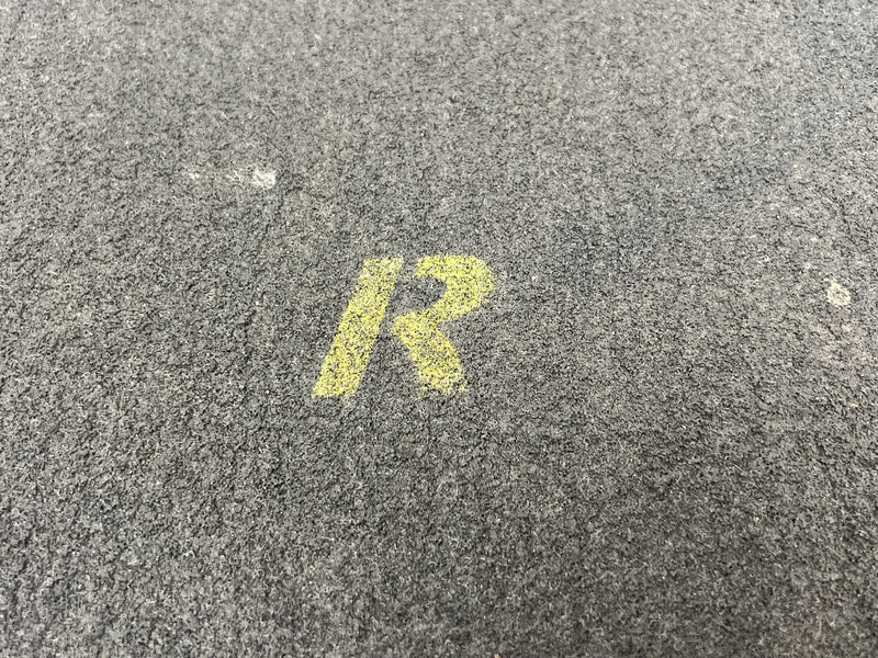 2005-2007 Volvo S60R S60 V70R Rear Floor Mat Carpet Blue OEM #6776EM