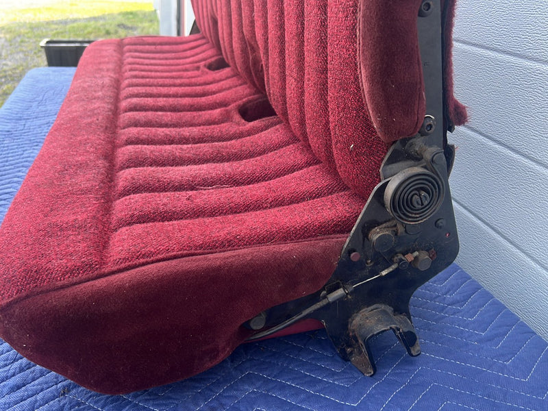 1998-1994 Chevrolet Silverado GMC Ext Cab Rear Bench Seat Maroon OEM #5531EM