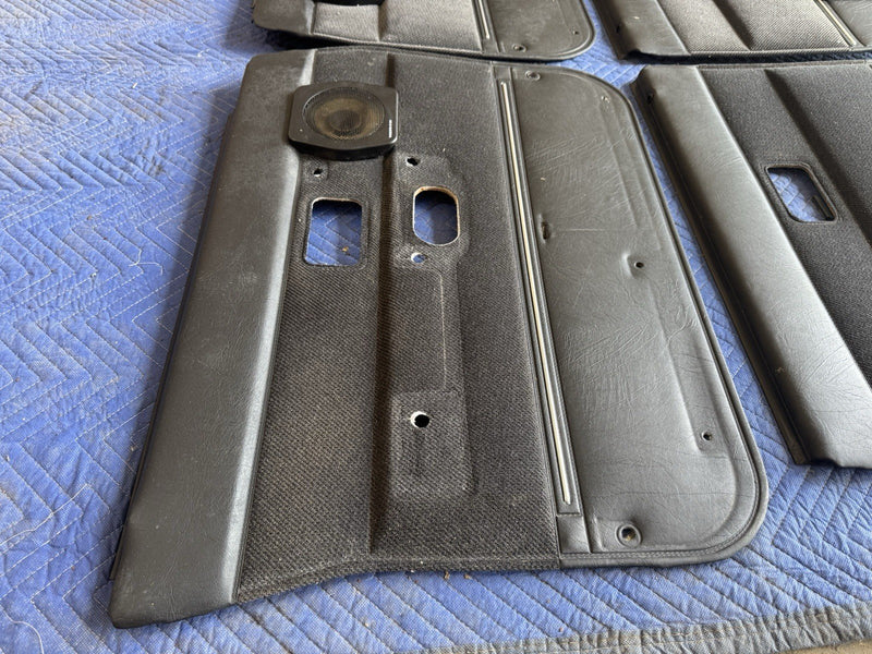 1989-1993 Volvo 240 244 Interior Door Card Panel Set Of 4 Gray Black OEM #4863E