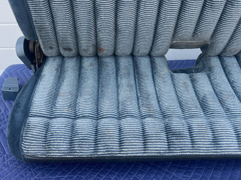 1988-1994 Chevrolet Silverado Ext Cab Rear Bench Seat Two-Tone Blue OEM #5532EM